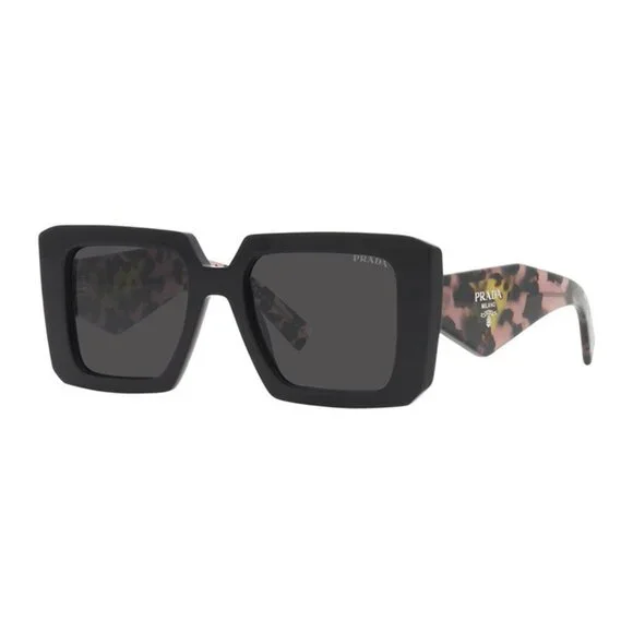 NWT AUTHENTIC PRADA SUNGLASSES NWT Authentic Prada PR 12VS 57 Camuflage Black/Grey  main image 3